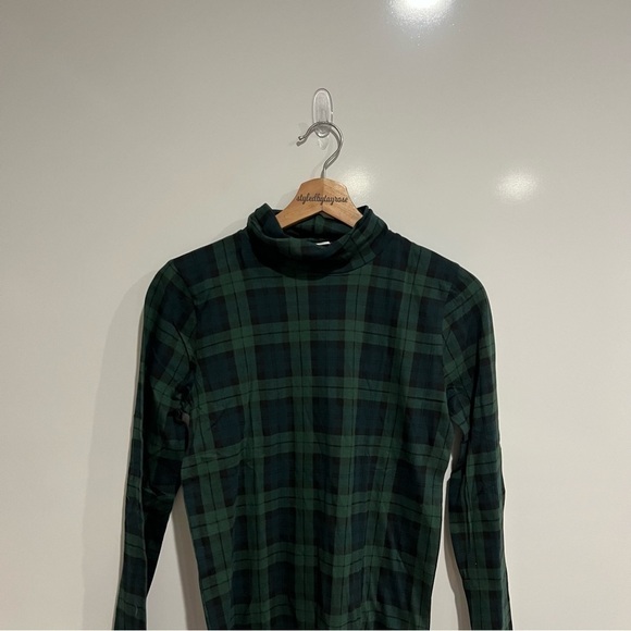 NWT J Crew Classic Tissue Turtleneck Blackwatch Plaid - Picture 6 of 9